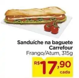 Carrefour Sanduíche na baguete Carrefour oferta