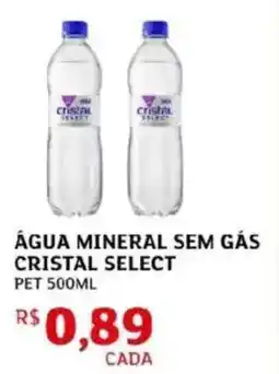 Assaí Atacadista Água mineral sem gás cristal select oferta