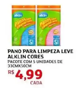 Assaí Atacadista Pano para limpeza leve alklin cores oferta