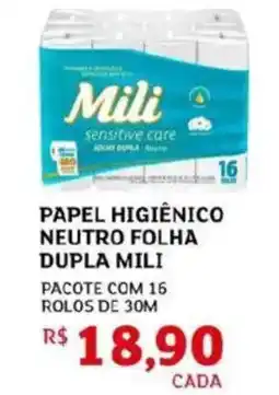 Assaí Atacadista Papel higiênico neutro folha dupla mili oferta