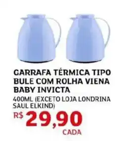 Assaí Atacadista Garrafa térmica tipo bule com rolha viena baby invicta oferta