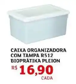 Assaí Atacadista Caixa organizadora com tampa r512 bioprátika pleion oferta