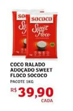 Assaí Atacadista Coco ralado adoçado sweet floco sococo pacote oferta