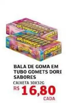 Assaí Atacadista Bala de goma em tubo gomets dori sabores oferta