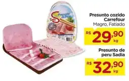 Carrefour Presunto cozido Carrefour Magro, Fatiado oferta