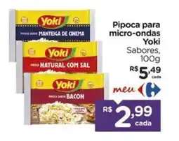 Carrefour Pipoca para micro-ondas Yoki oferta