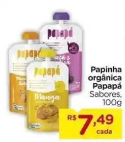 Carrefour Papinha orgânica Papapá Sabores, oferta
