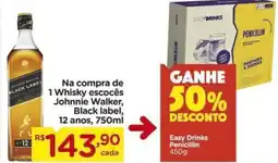 Carrefour Na compra de 1 Whisky escocês Johnnie Walker, Black label, 12 anos, oferta