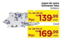 Carrefour Jogos de cama Diamante Teka Solteiro oferta