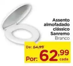 Carrefour Assento almofadado clássico Sanremo Branco oferta