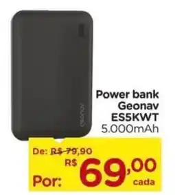 Carrefour Power bank Geonav ES5KWT 5.000mAh oferta