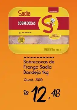 Giassi Supermercados Sobrecoxas de Frango Sadia Bandeja oferta