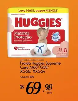Giassi Supermercados Fralda Huggies Supreme Care oferta