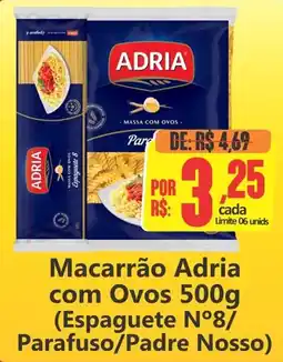 Big Supermercados Macarrão Adria com Ovos oferta