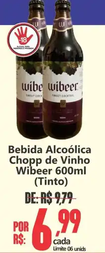 Big Supermercados Bebida Alcoólica Chopp de Vinho Wibeer oferta