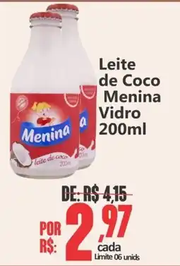 Big Supermercados Leite de Coco Menina Vidro oferta