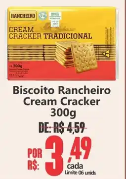 Big Supermercados Biscoito Rancheiro Cream Cracker oferta