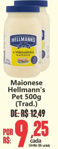 Big Supermercados Maionese Hellmann's Pet (Trad.) oferta