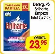 Cercadão Deterg. Pó Brilhante Limpeza Total Cx oferta