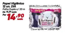 Dia Papel Higiênico 12 un. DIA oferta