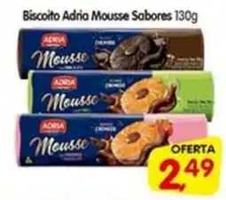 Cercadão Biscoito Adria Mousse Sabores oferta