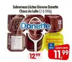 Cercadão Sobremesa Láctea Danone Danette Choco Ao Leite oferta