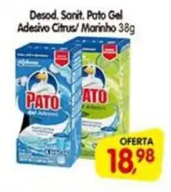 Cercadão Desod. Sanit, Pato Gel Adesivo Citrus/ Marinho oferta