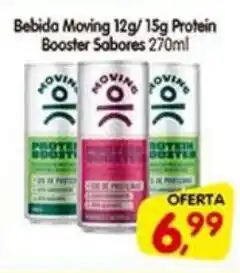 Cercadão Bebida Moving 12g/15g Protein Booster Sabores oferta