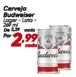 Dia Cerveja Budweiser Lager - Lata oferta