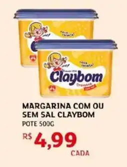 Assaí Atacadista Margarina com ou sem sal claybom oferta