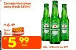 Econômico Atacadão Cerveja Heineken Long Neck oferta