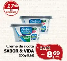 Cometa Supermercados Creme de ricota SABOR & VIDA oferta