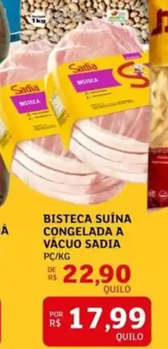 Assaí Atacadista Bisteca suína congelada a vácuo sadia oferta