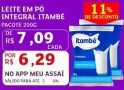 Assaí Atacadista Leite em pó integral itambé pacote oferta