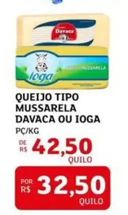 Assaí Atacadista Queijo tipo mussarela davaca ou ioga oferta