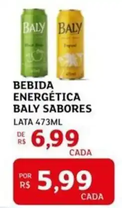 Assaí Atacadista Bebida energética baly sabores lata oferta