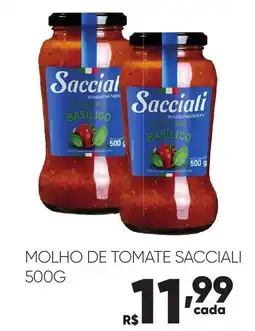 Pais e Filhos Supermercados Molho de tomate sacciali oferta