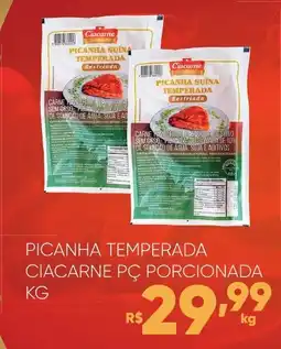Pais e Filhos Supermercados Picanha temperada ciacarne pç porcionada oferta