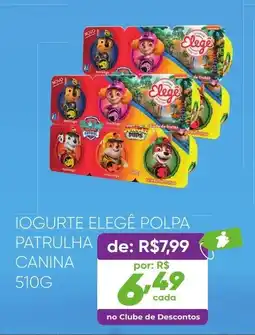 Pais e Filhos Supermercados Iogurte elegê polpa patrulha canina oferta