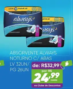 Pais e Filhos Supermercados Absorvente always noturno oferta