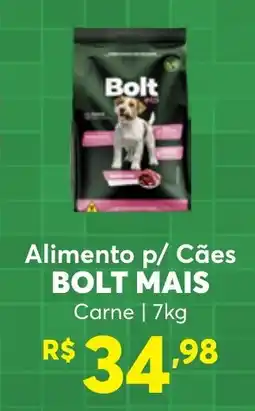 Big Bom Supermercados Alimento p/ Cães BOLT MAIS Carne oferta