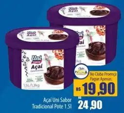 Proença Supermercados Açaí Uni Sabor Tradicional Pote oferta