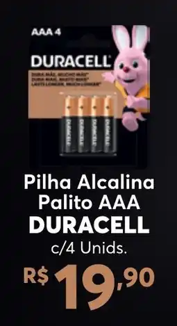 Big Bom Supermercados Pilha Alcalina Palito AAA DURACELL oferta