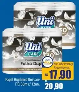 Proença Supermercados Papel Higiênico Uni Care F.D. 30m oferta