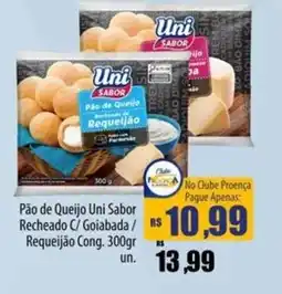 Proença Supermercados Pão de Queijo Uni Sabor Recheado C/ Goiabada/ Requeijão Cong. oferta
