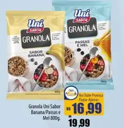 Proença Supermercados Granola Uni Sabor Banana/Passas e Mel oferta