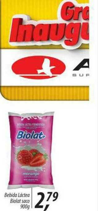 Bebida Láctea Biolat Saco
