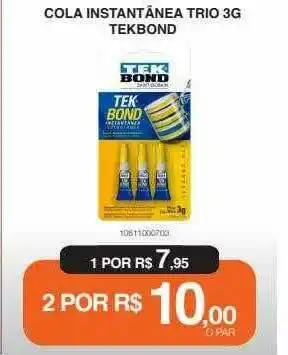 Cola Instantânea Trio 3g Tekbond