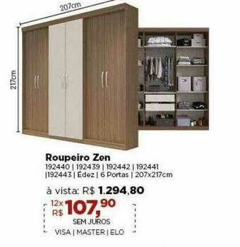 Lojas TaQi Roupeiro Zen oferta