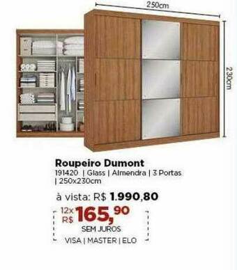 Lojas TaQi Roupeiro Dumont oferta